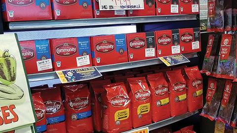 Rouses Community Coffee 'Buy Local' Endcap