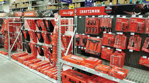 Lowe's Craftsman In-Line Display