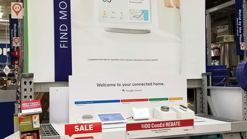 Lowe's Google 'Connected Home' Endcap