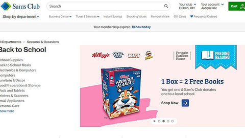 Kellogg's 'Feeding Reading' Sam's Club Carousel Ad