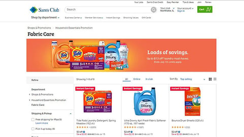 Sam's Club 'Loads of Savings' Display Ad