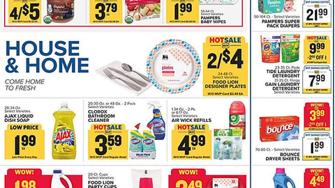 Food Lion P&G 'MVP Savings Center Items' Feature