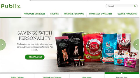 Publix 'Savings With Personality' Carousel Ad
