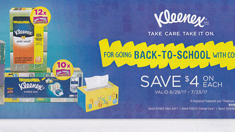 Costco Kleenex 'Take Care. Take it On' Member Mailer Ad