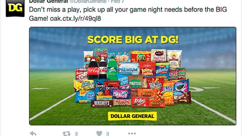 Dollar General 'Score Big' Twitter Update
