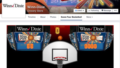Winn-Dixie 'Score Four' Facebook Page