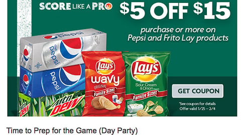 Family Dollar PepsiCo 'Score Like a Pro' Email Ad