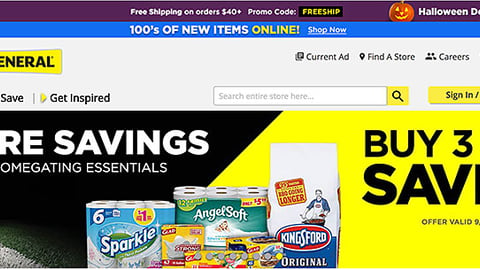 Dollar General 'Score Savings' Carousel Ad