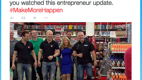 Staples ABC 'Shark Tank' Twitter Update