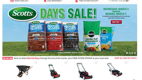 Ace ‘Scotts Days Sale’ Carousel Ad
