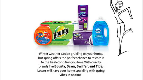 P&G Lowe’s ‘Spring to Action’ Email