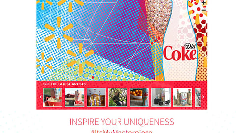 Diet Coke Walmart 'My Masterpiece' Web Page