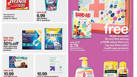 Target J&J 'First-Aid Bag' Feature