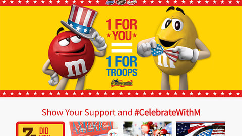 Mars 'Celebrate With M' Web Page
