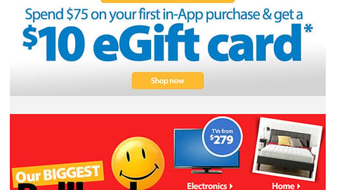 Walmart App Incentive