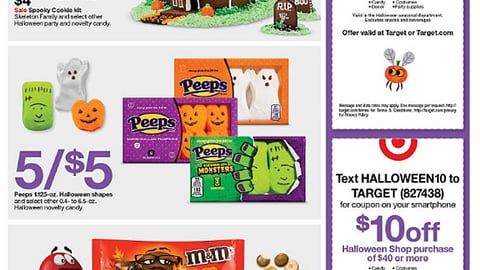 Target Halloween Coupons Feature