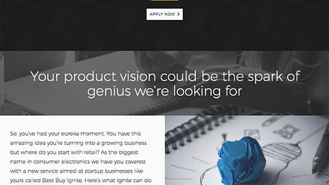Best Buy Ignite Vendor Page