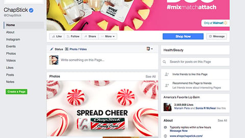 ChapStick Duo 'Only at Walmart' Facebook Cover