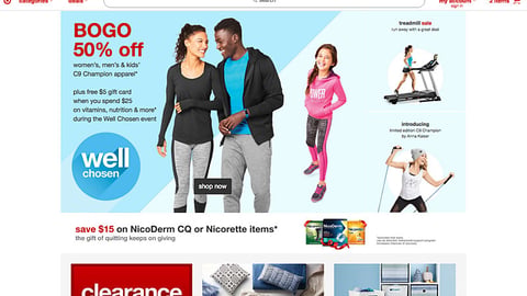 Target 'Well Chosen' Home Page Leaderboard