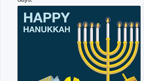 CVS 'Happy Hannukah' Twitter Update