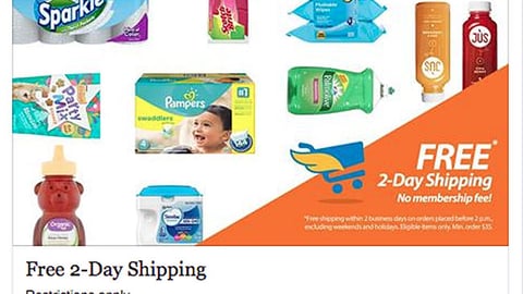 Walmart 'Free 2-Day Shipping' Facebook Update