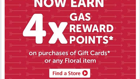 Jewel-Osco '4X Gas Rewards Points' Facebook Update