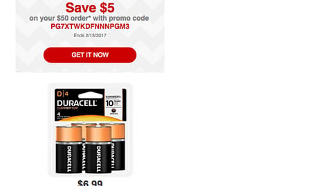 Target 'Thanks for Checking Us Out' Email