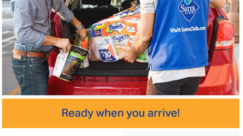 Sam's Club 'Live Well, Save Time' Email