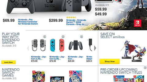 Best Buy Nintendo Switch 'Free Poster' Feature