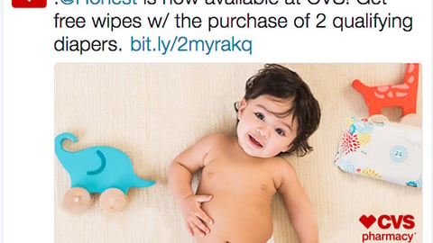 CVS Honest Co. 'Now Available' Twitter Update