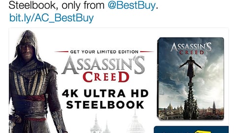 'Assassin's Creed' Best Buy Steelbook Twitter Update