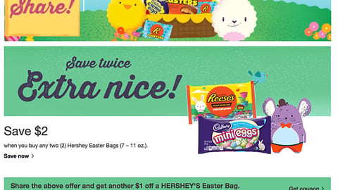 CVS Hershey 'Share a Sweet Spring' Landing Page