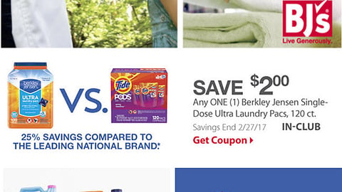 BJ's Berkley Jensen 'Compare Our Quality' Email