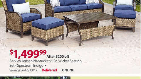 BJ's Berkley Jensen 'Gather on the Patio' Email