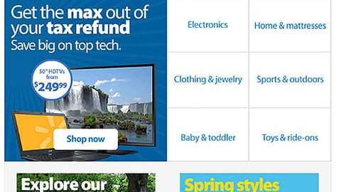 Walmart 'Tax Refund' Email Ad