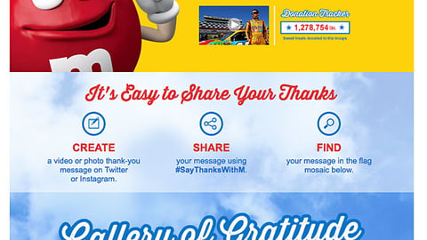 Walmart 'Say Thanks with M' Showcase