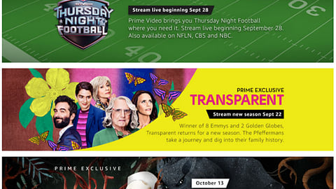 Amazon Prime Video 'Coming Soon' Page