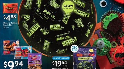 Walmart Hershey's Glow-In-The-Dark Circular Feature