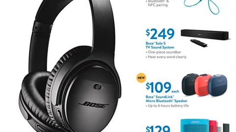 Walmart Bose Circular Feature