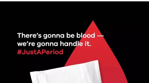Just Periods Sponsored Facebook Update