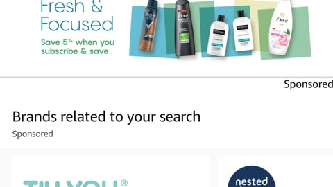 Amazon Unilever 'Fresh & Focused' Storefront