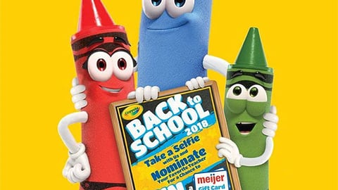 Meijer Crayola 'Take a Selfie' Facebook Update