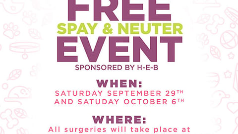 H-E-B San Antonio Humane Society 'Pet Event' Flier