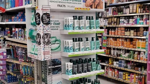 Garnier Walmart 'Purifying Power' Endcap Display