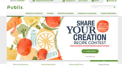Publix 'Share Your Creation' Carousel Ad