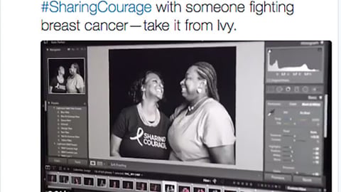 Kroger '#SharingCourage' Twitter Update