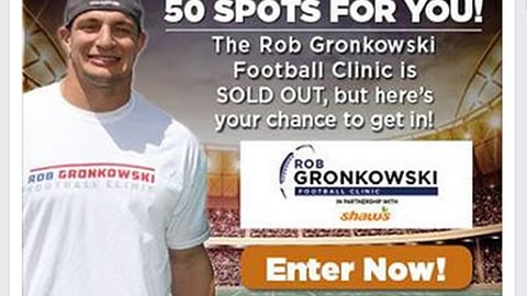 Shaw's P&G 'Football Clinic' Facebook Update