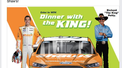 Shaw's 'Dinner With the King' Facebook Update