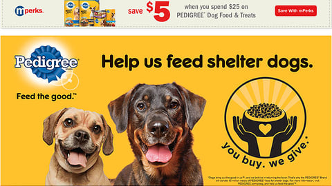 Meijer Pedigree 'Help Us Feed Shelter Dogs' Brand Showcase