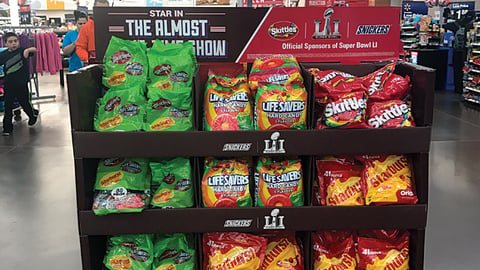 Mars Walmart Super Bowl Pallet Display